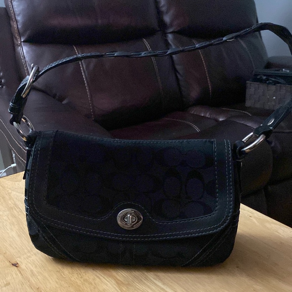 Coach Signature Chelsea braided handle handbag vintage